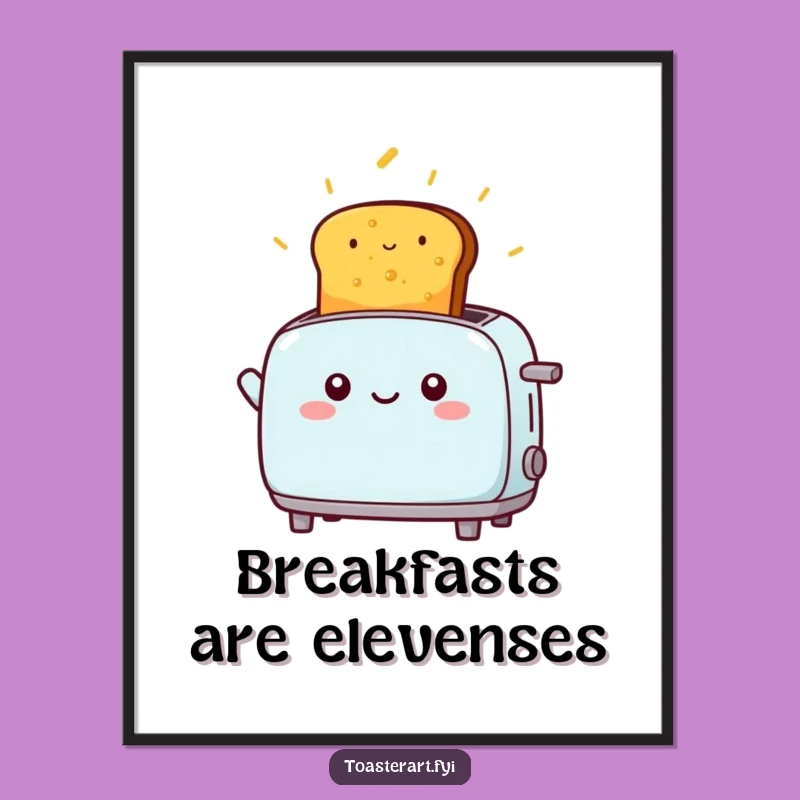 Funny Free Printable Wall Art: Toast Launching, Energetic Downloadable Decor!
