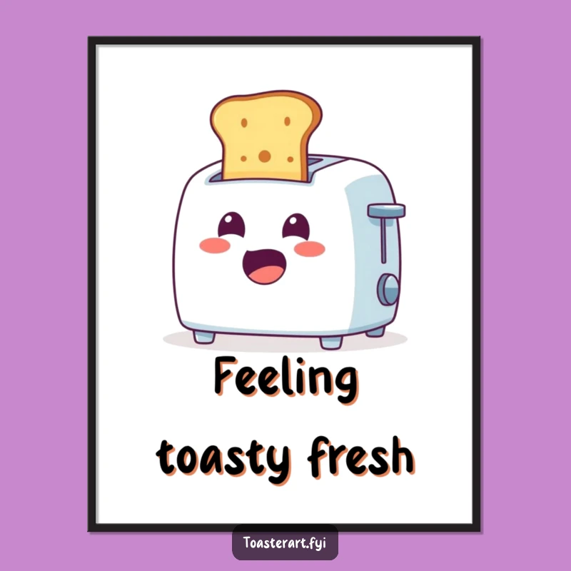 Funny Free Printable Wall Art: Toaster Surprise Humor Downloadable Art
