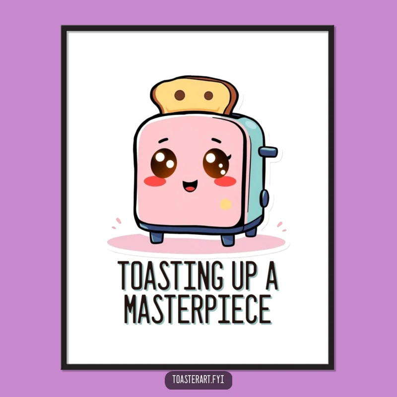 Funny Free Printable Wall Art: Toaster Artist - Downloadable Decor!