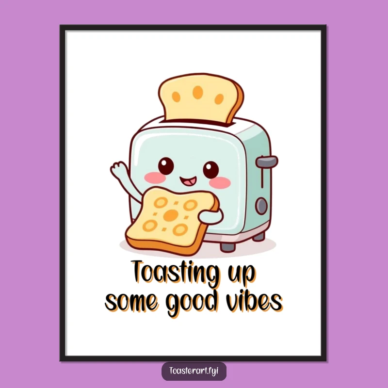 Funny Free Printable Wall Art: Toaster's Toast Pattern Art - DIY Decor