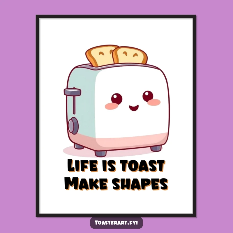 Funny Printable Wall Art: Toaster Funny Shapes Toast - Free Downloadable Art