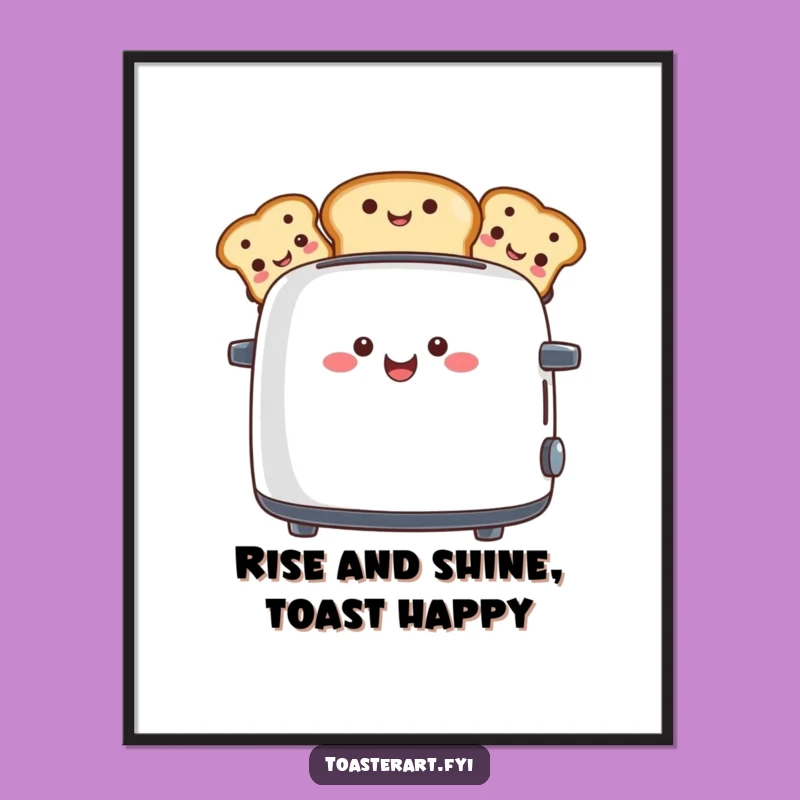 Funny Free Printable Wall Art: Toaster Toast Faces - Downloadable Decor!