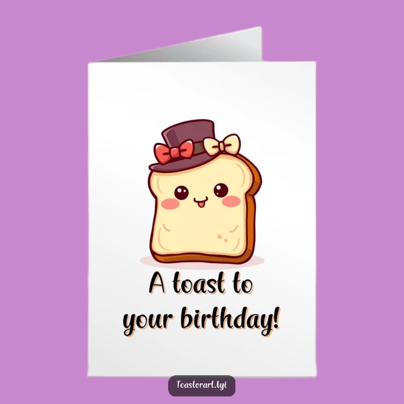 Free Printable Birthday Card: Dapper Toast Bows - Elegant DIY Fun