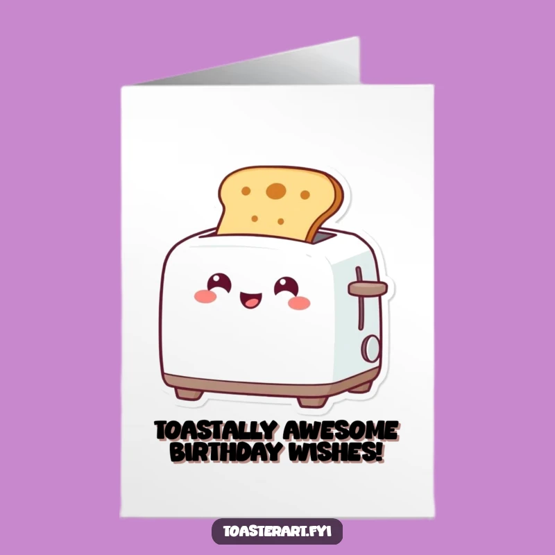 Free Printable Birthday Card: Funny Toaster & Toast Pop-Up Hilarious Downloadable Gift
