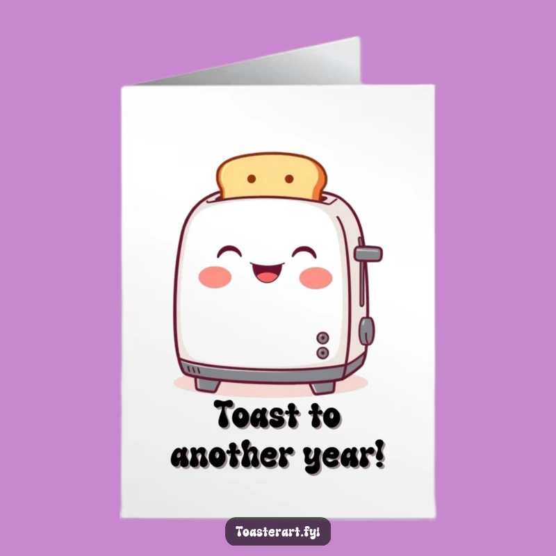 Free Printable Birthday Card: Joyful Toaster Toasting Fun, Hilarious Downloadable Gift