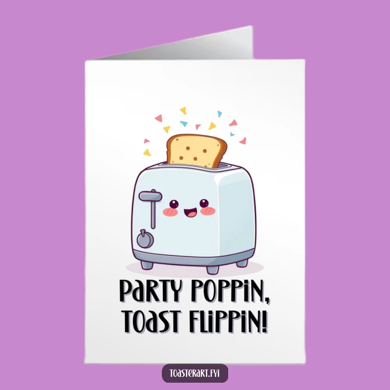 Free Printable Congrats Card: Toaster Confetti Blast Funny Celebration Gift