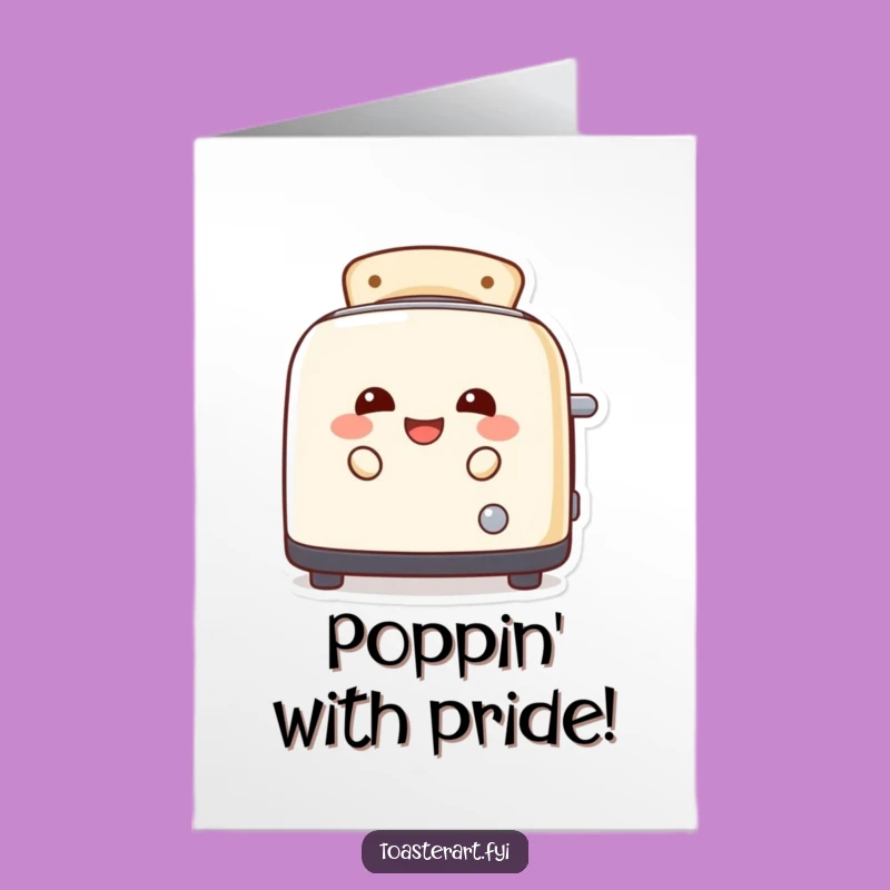 Free Printable Congrats Card: Peek-a-Boo Toaster - DIY Celebration