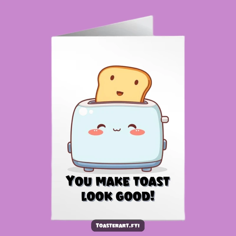 Free Printable Congrats Card: Shy Toaster - Downloadable Gift!