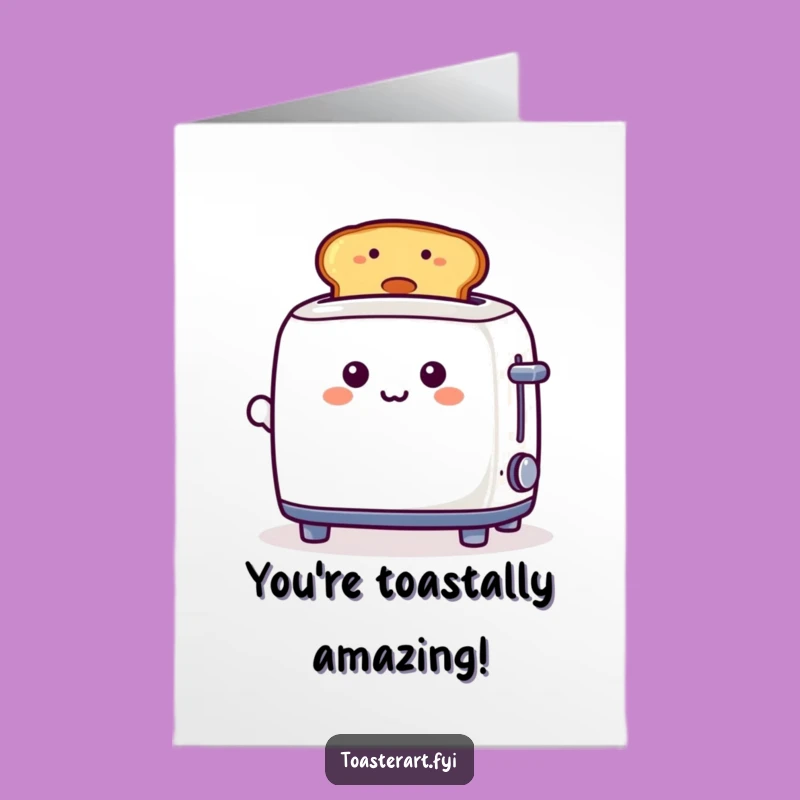 Free Printable Congrats Card: Happy Toast Toaster - DIY Celebration