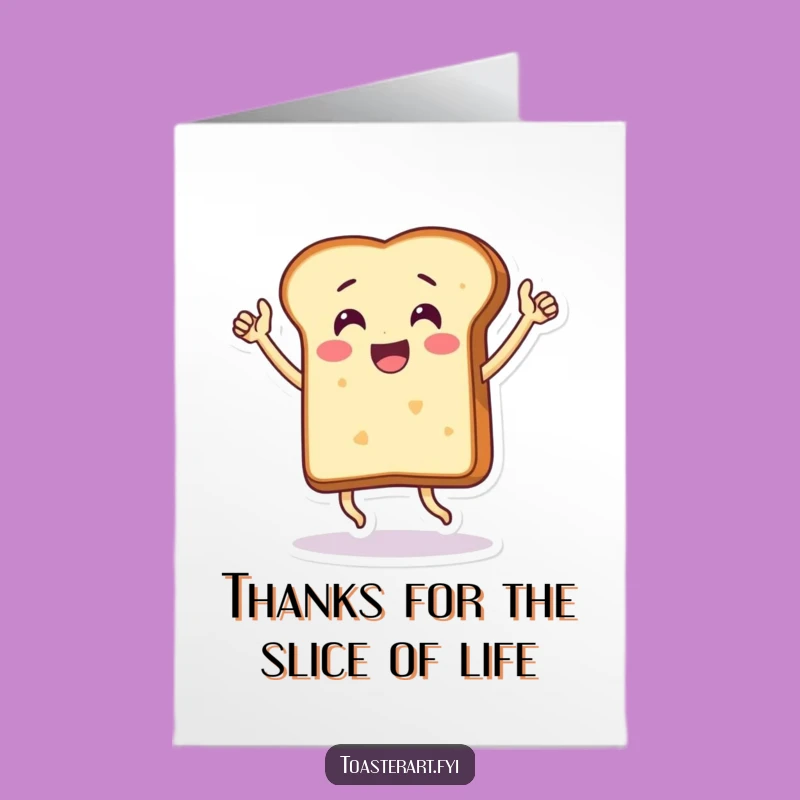 Free Printable Bread Dance Card: Funny Thanks with Dancing Bread