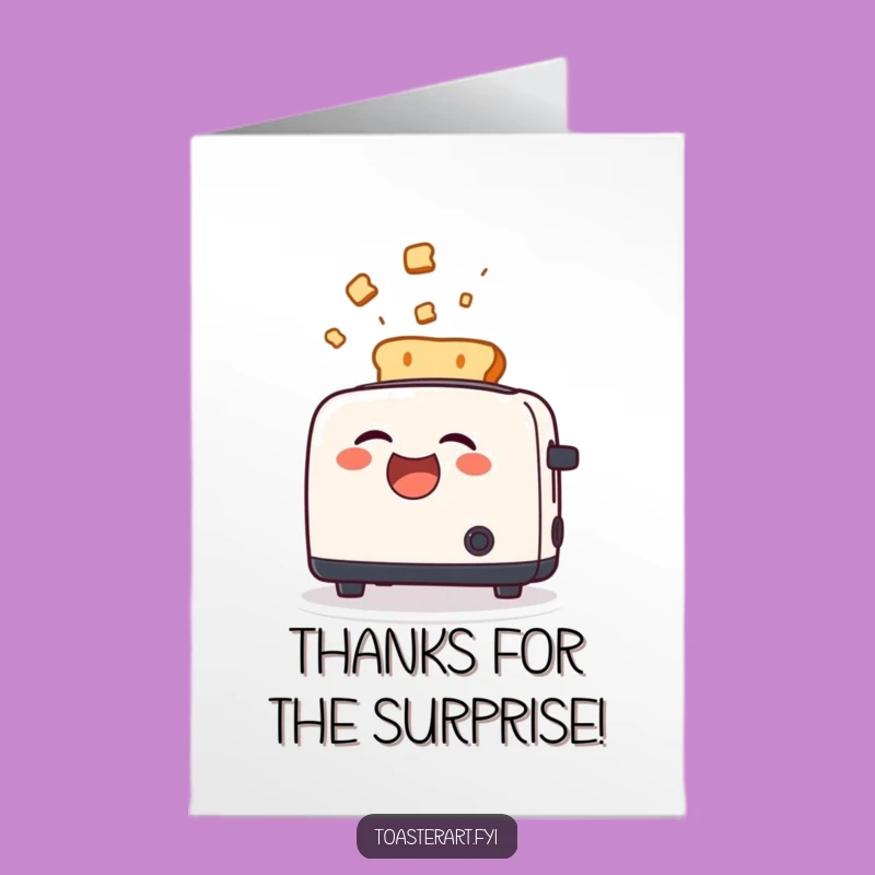 Free Printable Thank You Card: Toast Blast Surprise, Humorous Downloadable Gratitude Gift!