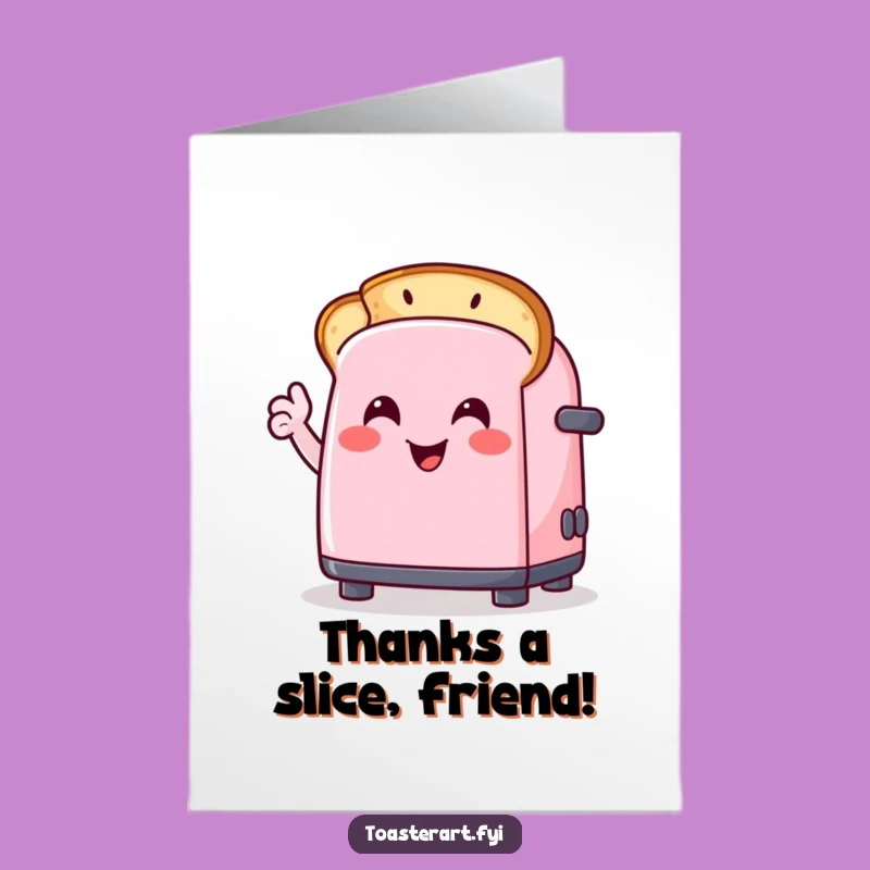 Free Printable Thank You Card: Toaster's Artful Toast - DIY Grateful Download