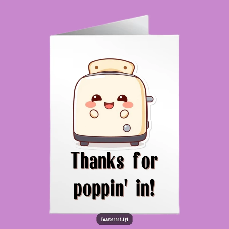 Free Printable Thank You Card: Toaster Slots Laugh - Express Gratitude