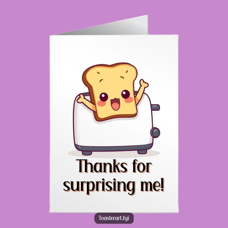 Free Printable Thank You Card: Toast's Grateful Jump, Funny Thanks Downloadable!