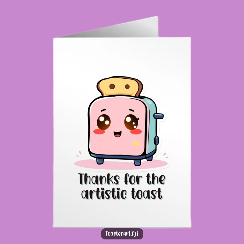 Free Printable Thank You Card: Toast Art Gift - Downloadable Gratitude!