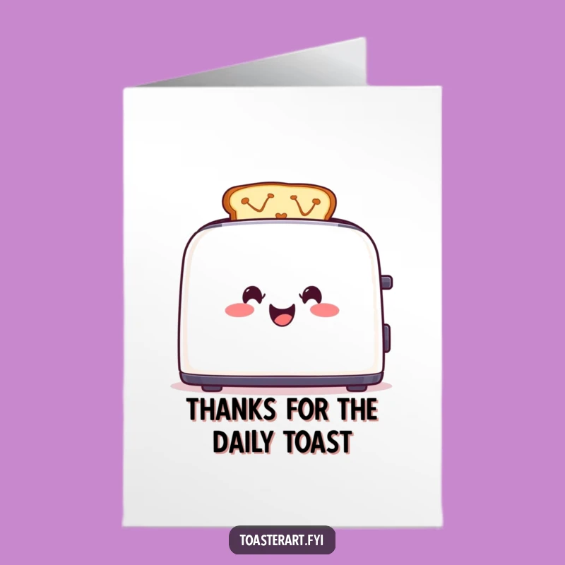 Free Printable Thank You Card: Colorful Toast Art Downloadable Gift