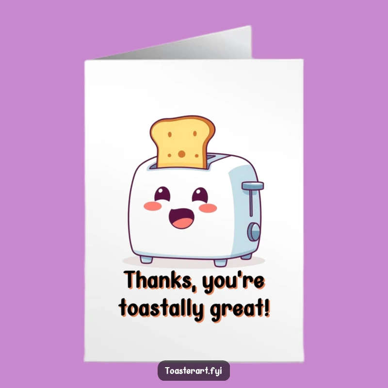 Funny Free Printable Thank You Card: Toaster Surprise Downloadable
