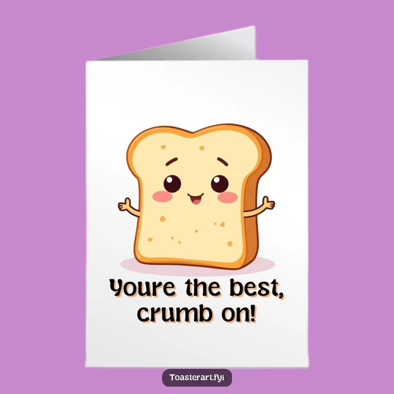 Free Printable Thank You Card Funny Bread Crumb - Sweet Downloadable Gift