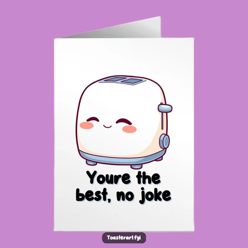 Free Printable Thank You Card: Winking Toaster, Appreciative Nod, Funny Downloadable
