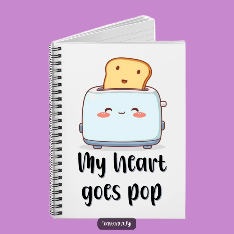 Funny Blushing Toaster Notebook: Cute Toast Eruption Journal