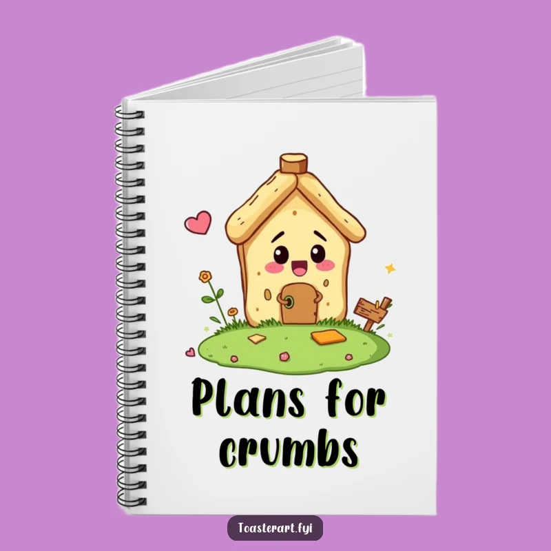 Funny Bread Crumb Builder Notebook - Jot Down Tiny Plans!