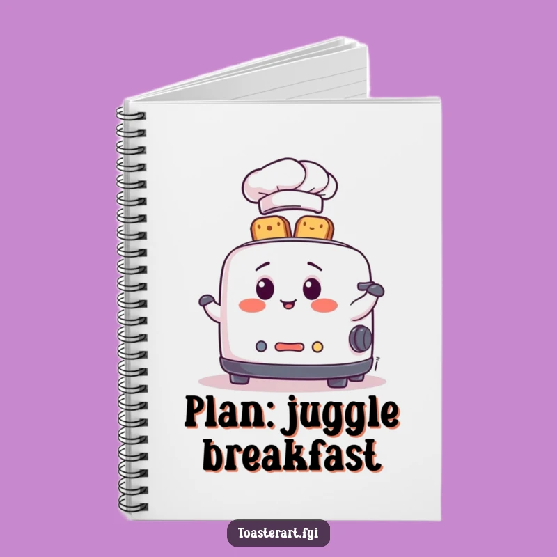 Funny Chef Toaster Notebook: Juggling Ideas, Perfect Humorous Journal Gift