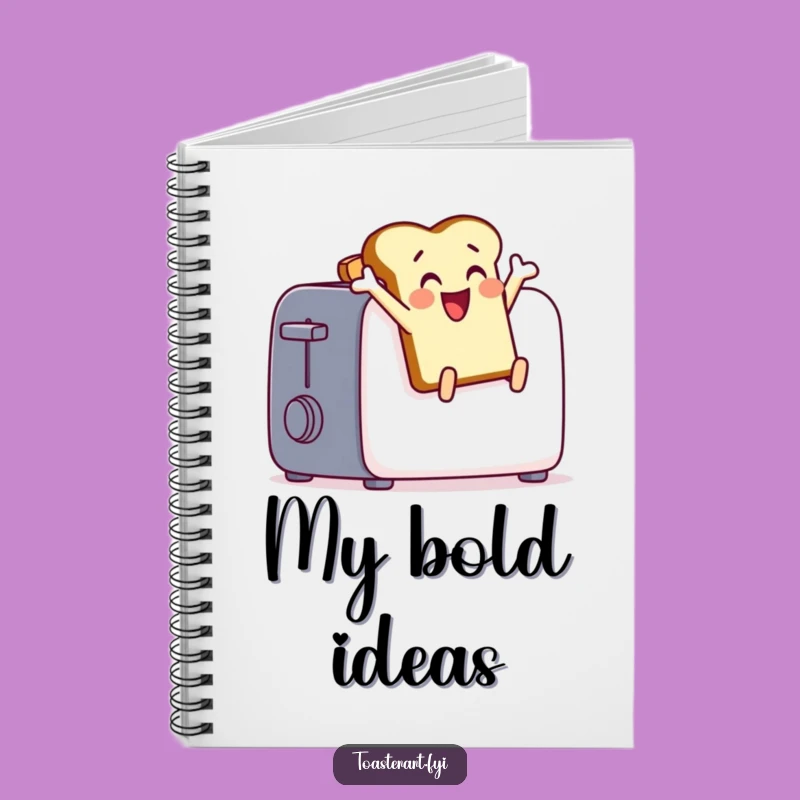 Funny Toast Leap Notebook: Jot Down Ideas with Hilarious Breakfast Enthusiasm