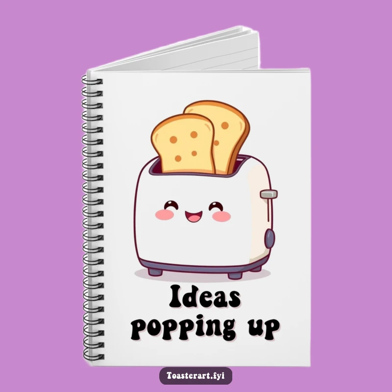 Funny Toaster Pop-Up Notebook - Jot Down Breakfast Ideas!