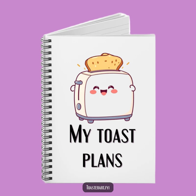 Funny Toaster Toast Notebook - Journal Character Pages for Humorous Ideas