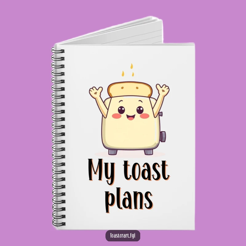 Funny Toaster Wave Notebook: Jot Down Ideas with Hilarious Breakfast Style