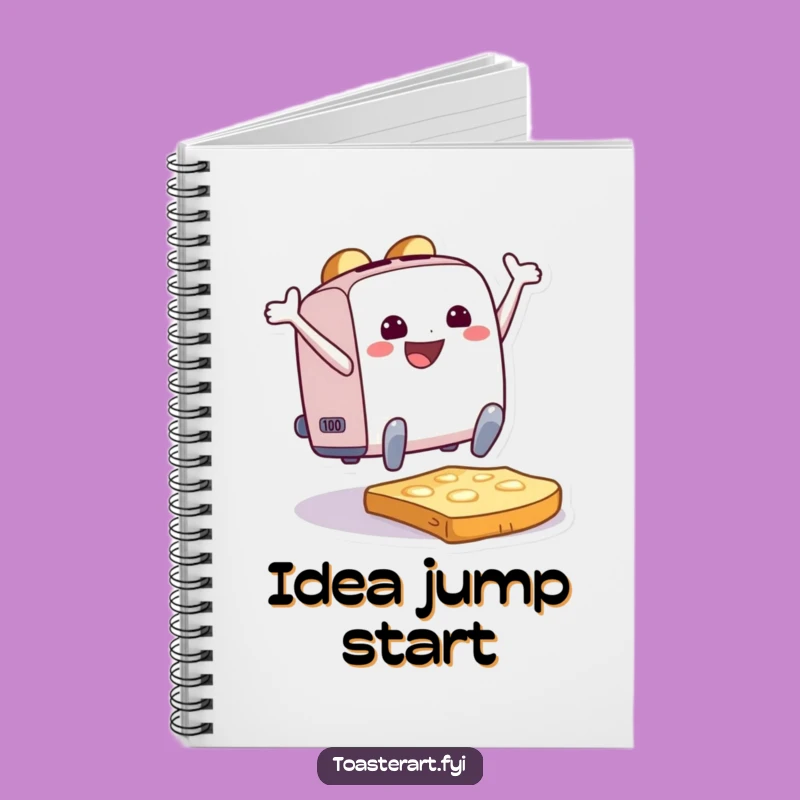 Funny Toaster Joy Notebook: Leaping Ideas, Perfect Humorous Journal Gift