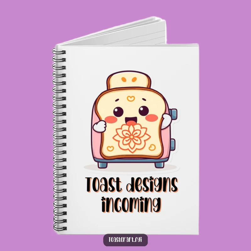 Funny Toaster Art Notebook: Jot Down Ideas with Comedic Kitchen Flair