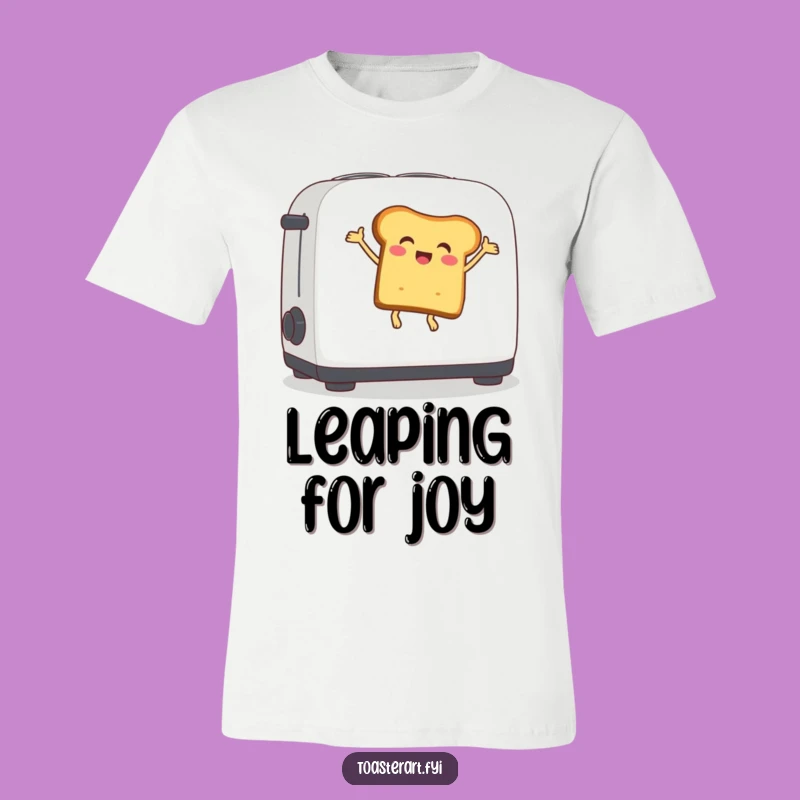 Funny Bouncing Bread T-Shirt: Quirky Graphic Tee Gift for Toast Lovers