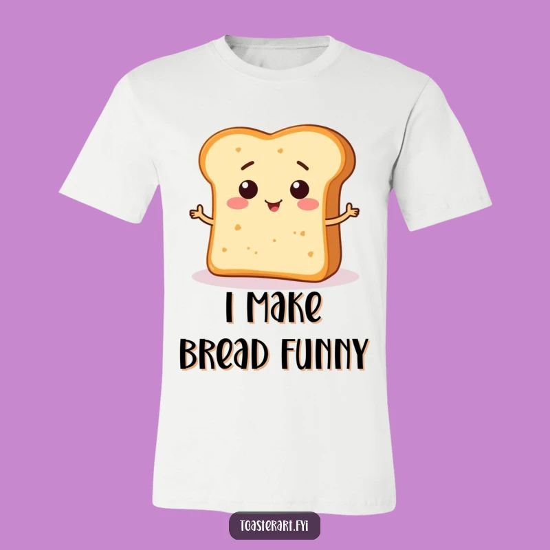 Funny Bread Crumb Shape T-Shirt: Whimsical Design, Hilarious Foodie Gift!