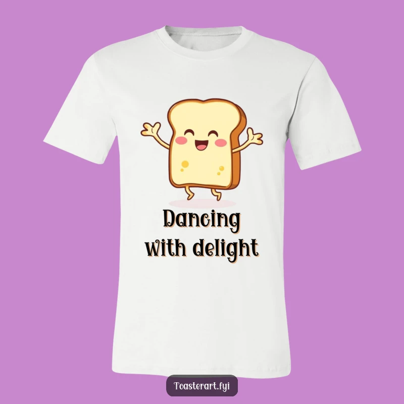 Funny Dancing Toast T-Shirt, Buttery Arms, Breakfast Groove Apparel