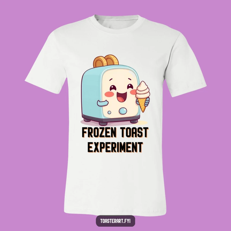 Funny Ice Cream Toaster Tee: Comedic Dessert Baking Apparel for Laughs