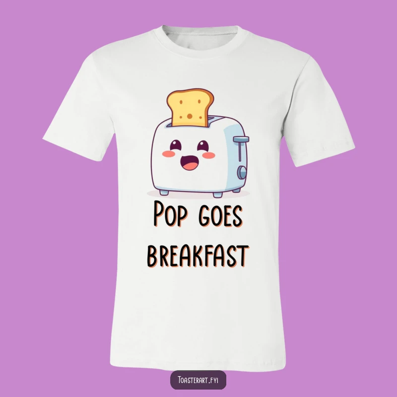 Funny Surprised Toaster Toast T-Shirt: Wear Your Morning Shock