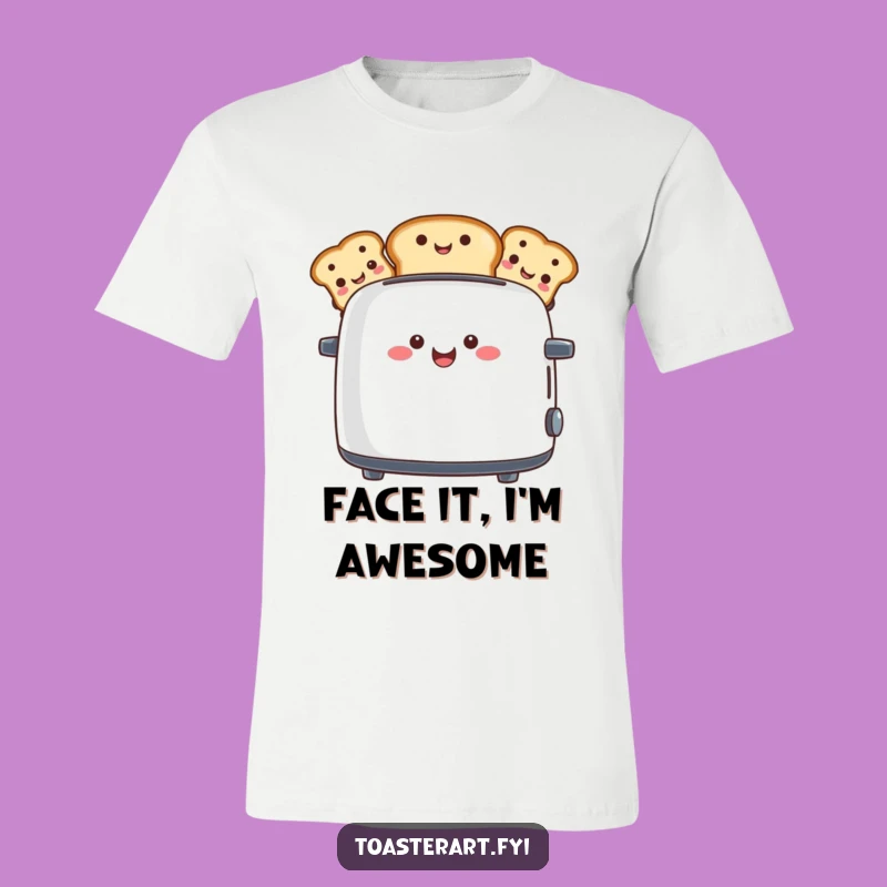 Funny Toaster Face Shirt: Wear Your Breakfast Grin