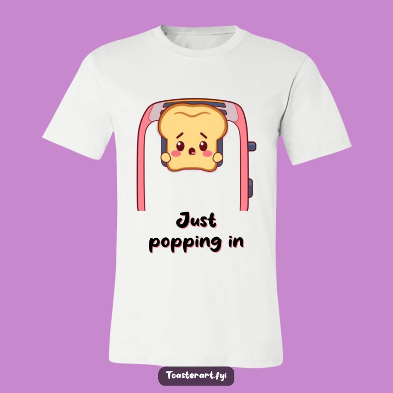 Funny Startled Toast T-Shirt: Wearable Surprise for Toast Enthusiasts
