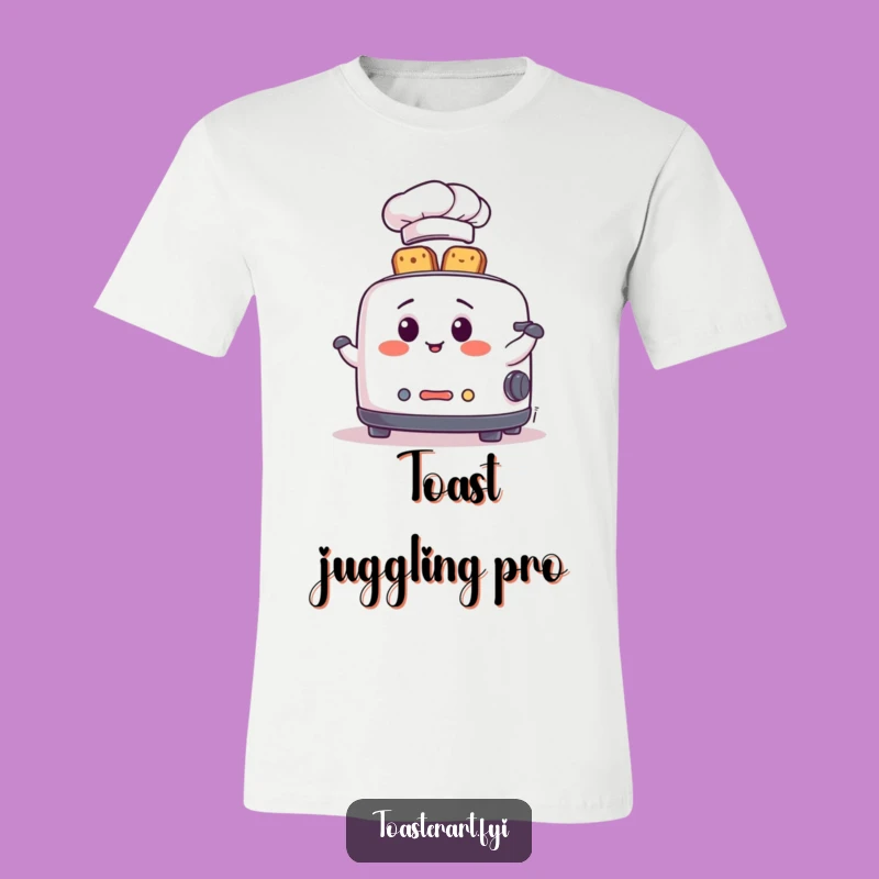 Funny Chef Toaster T-Shirt: Juggling Toast Style, Ideal Humorous Apparel Gift