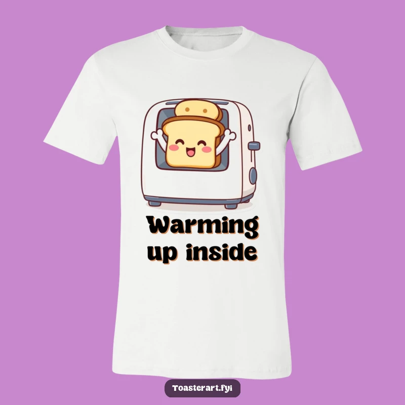 Funny Toast Wave T-Shirt - Happy Character Tee for Joyful Souls