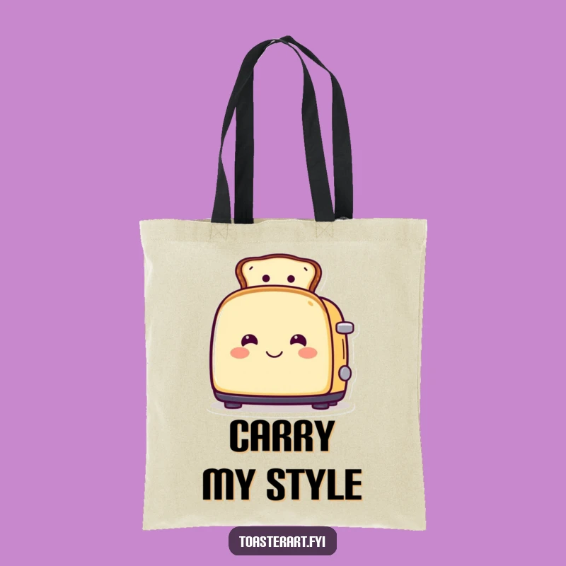 Funny Toast Hat Toaster Tote Bag: Chic Accessory for Humorous Errands
