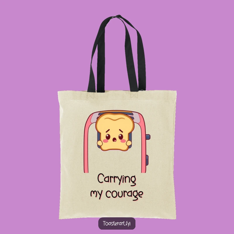 Funny Startled Toast Tote Bag: Carry Your Surprise and Love for Toast