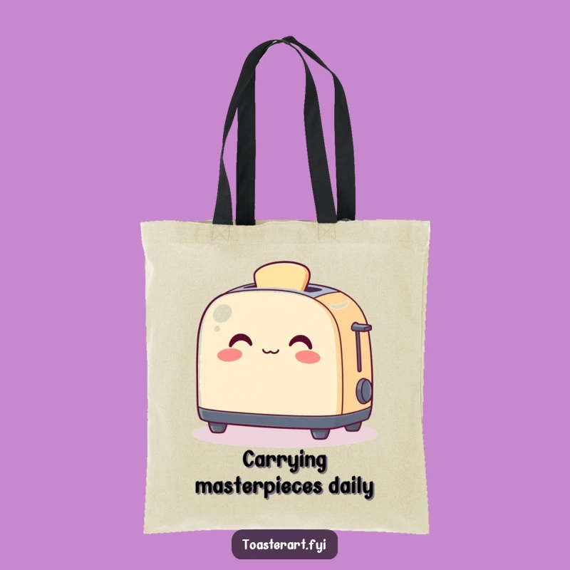 Funny Art Toaster Tote Bag: Carry Your Creative Essentials with Humor